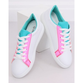Zapatillas de mujer W-3116 Fushia blanco multicolor 3
