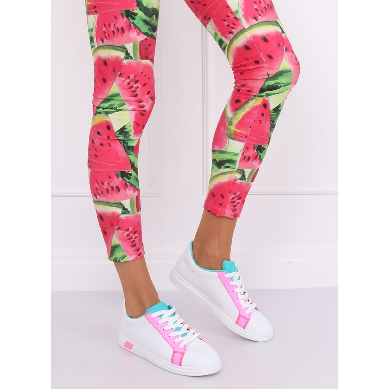 Zapatillas de mujer W-3116 Fushia blanco multicolor 1