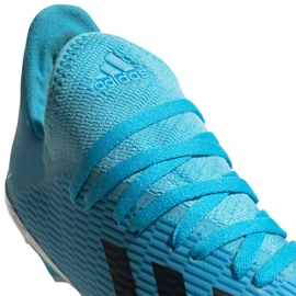 Botas de fútbol adidas X 19.3 Mg Jr EF7550 azul azul 3