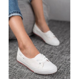 J. Star Zapatillas bajas con estilo blanco 4