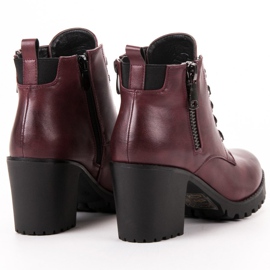 Vinceza Botas bajas en la barra rojo 1