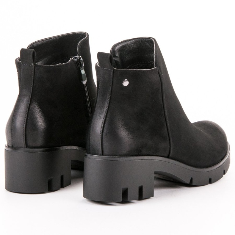 Cómodas botas de tacón VINCEZA negro 1
