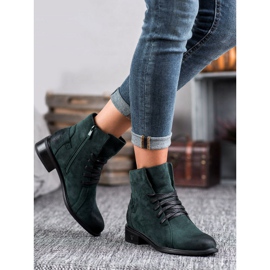 Vinceza Botas de mujer verde oscuro 3