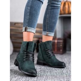 Vinceza Botas de mujer verde oscuro 4