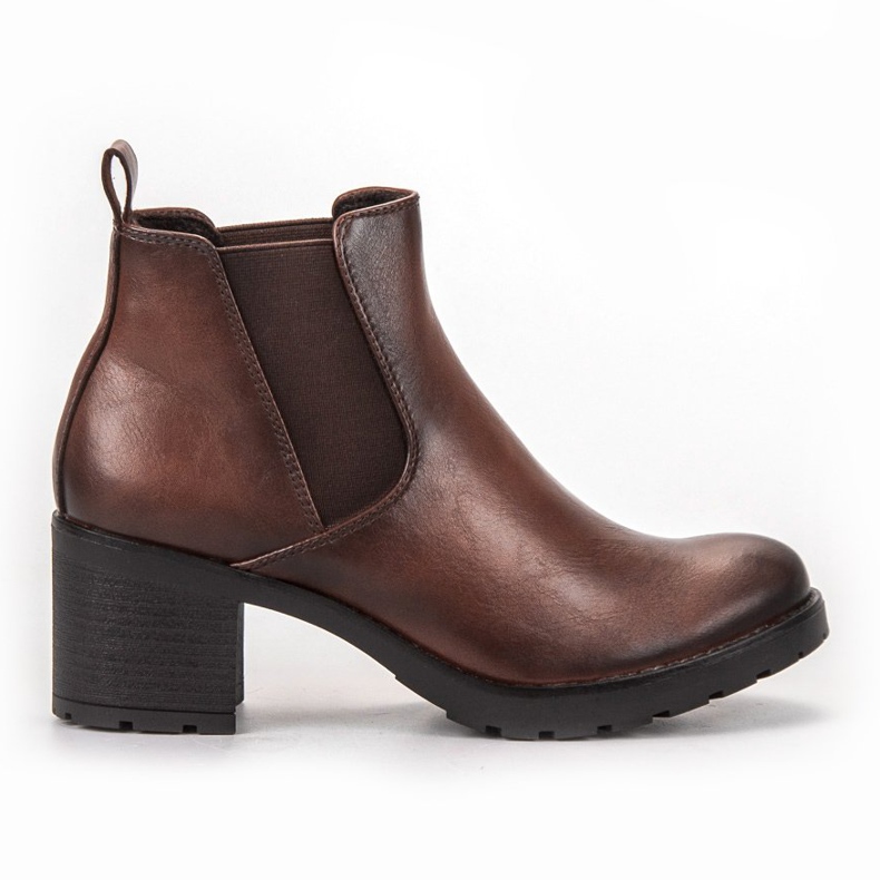 W. Potocki Botas Chelsea marrones en una barra marrón 2 W. Potocki Botas Chelsea marrones en una barra marrón 2