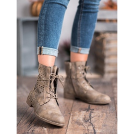 Groto Gogo Botas atadas de moda verde 2