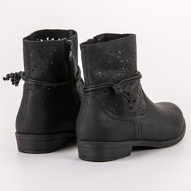 Groto Gogo Botas de mujer caladas negro 3