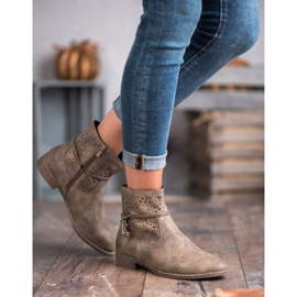 Groto Gogo Botas de mujer caladas multicolor verde 3