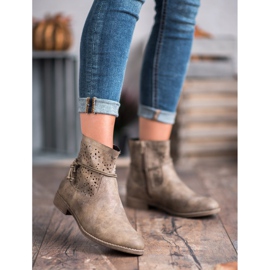 Groto Gogo Botas de mujer caladas multicolor verde 4