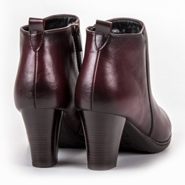 Vinceza Botas de Tacón Bajo rojo 1 Vinceza Botas de Tacón Bajo rojo 1