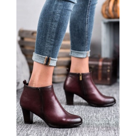 Vinceza Botas de Tacón Bajo rojo 5