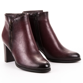 W. Potocki Botines de tacón burdeos rojo 1 W. Potocki Botines de tacón burdeos rojo 1