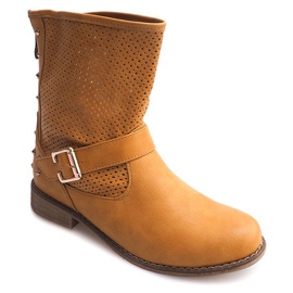 Botas caladas con cremallera TLT1302 Camel marrón 1 Botas caladas con cremallera TLT1302 Camel marrón 1