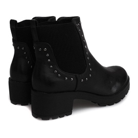 Botas motorizadas con tachuelas 1643 Negro 1
