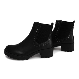 Botas motorizadas con tachuelas 1643 Negro 4