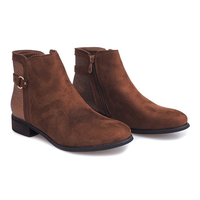 Botines de ante Chelsea Boots HQ873 Camel marrón 1