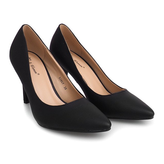 Tacones de ante 50867 Negro 1