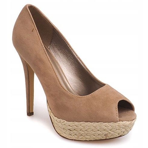Alpargatas Tacones Altos 55-443 Beige 2