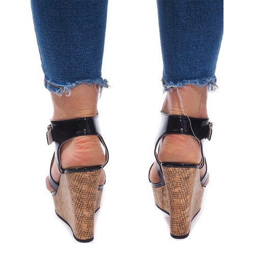 Sandalias Cuña S260 Negro 1