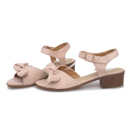 Sandalias nude de tacón alto de Noemia beige 2