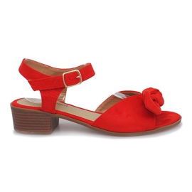 Sandalias rojas de tacón Noemia rojo 2