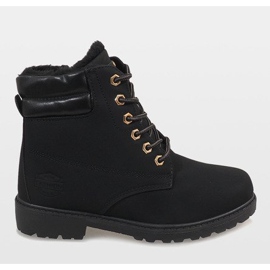 Botas negras aisladas BED01 negro 3