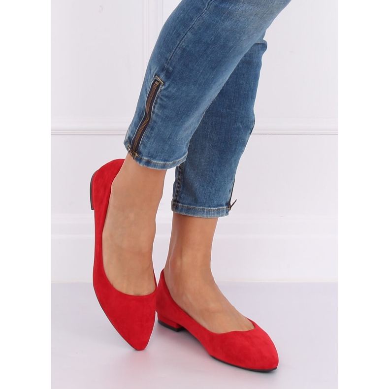 Bailarinas con puntera almendra rojo RC-76 Rojo 2