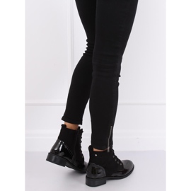Botas negras con cordones B0-227 Black negro 1 Botas negras con cordones B0-227 Black negro 1