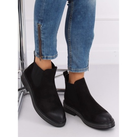 Botines Chelsea negros para mujer WY-2842 Black 5