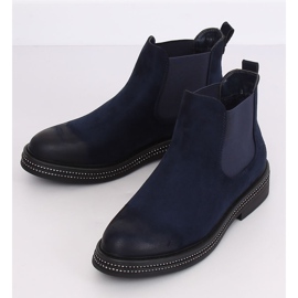 Botines Chelsea azul marino para mujer WY-2842 Azul 3