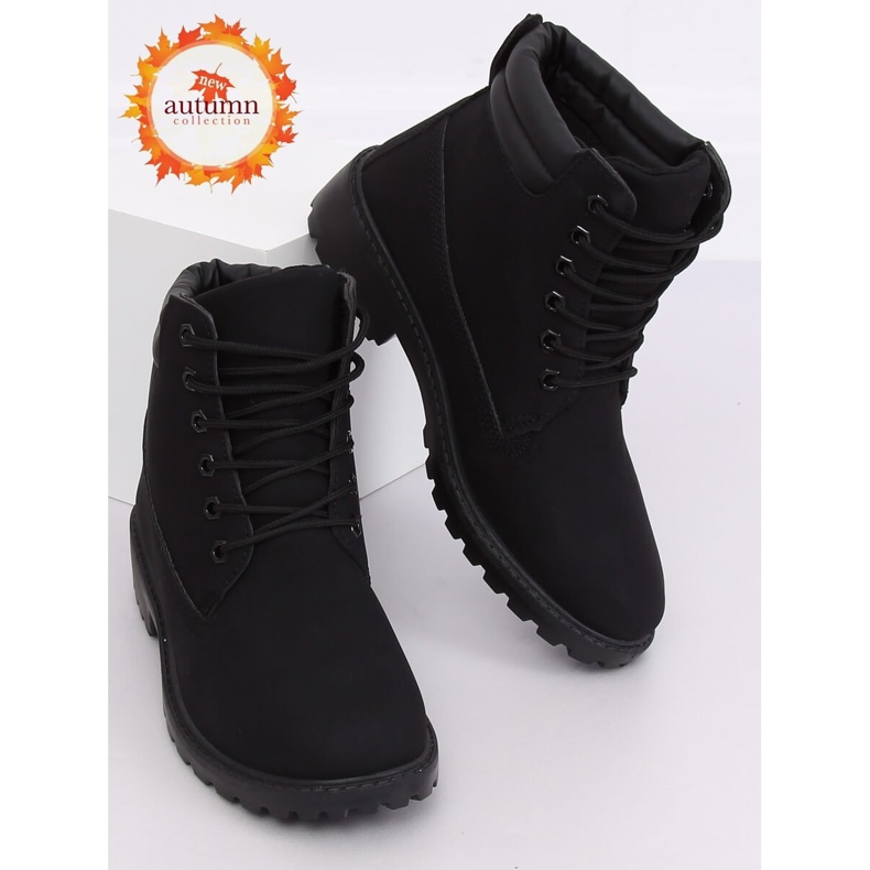 Botas de madera de mujer negras W-3033 Black negro 1