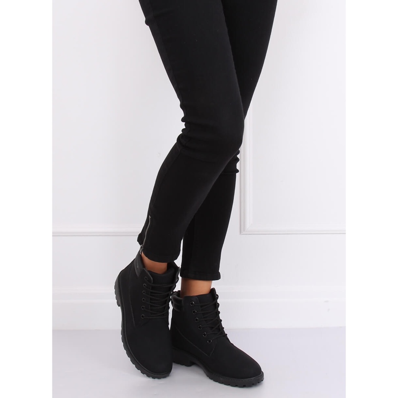 Botas de madera de mujer negras W-3033 Black negro 2