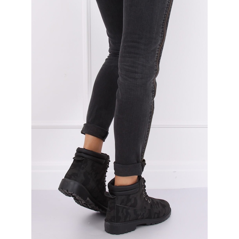 Botas de madera para mujer camuflaje W-3033 Blackcamuflage negro 2 Botas de madera para mujer camuflaje W-3033 Blackcamuflage negro 2