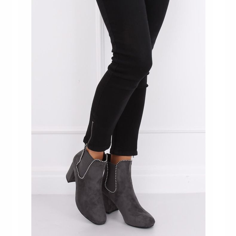 Gris Botas de tacón 7392-GA Gris 1 Gris Botas de tacón 7392-GA Gris 1