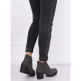 Gris Botas de tacón alto BH151-KB Gris 3