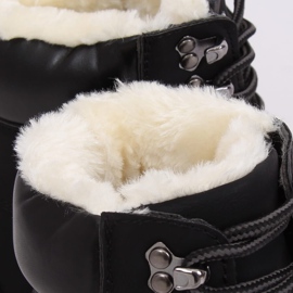 Botas negras de madera con aislamiento para mujer 1121-PA Black negro 4