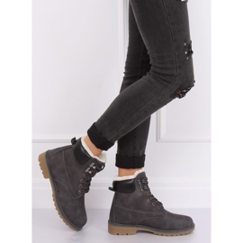Botas de madera con aislamiento gris para mujer 1121-PA Grey 5