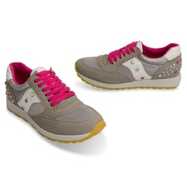 Zapatos deportivos para correr A738 gris multicolor 4
