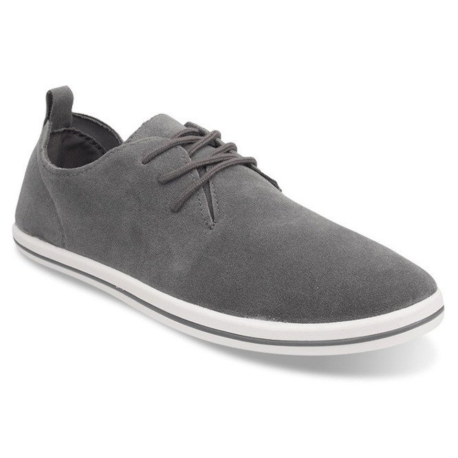 Zapatillas Hombre Ligeras Con Ante Eco 1205 Gris 1