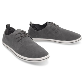 Zapatillas Hombre Ligeras Con Ante Eco 1205 Gris 2