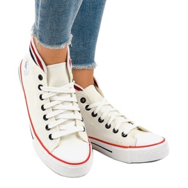 Zapatillas clásicas blancas con cordones W01 blanco 1 Zapatillas clásicas blancas con cordones W01 blanco 1