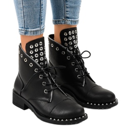 Botas negras de mujer con cremallera BH132-KB negro 1