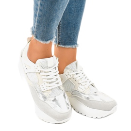 Calzado deportivo de mujer blanco de moda C2 2