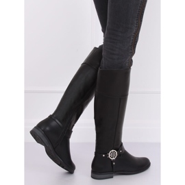 Botas negras, botas negras 6283-1 Negro 5