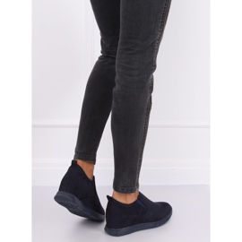 Zapatos azul marino con cuña oculta ZY-7K67 Azul 2 Zapatos azul marino con cuña oculta ZY-7K67 Azul 2