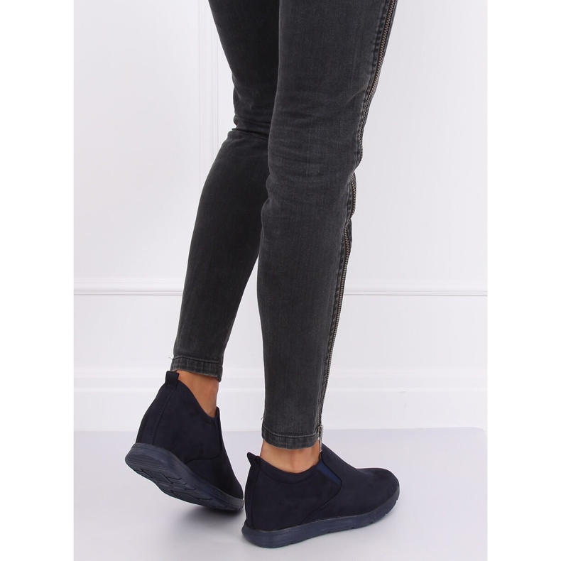 Zapatos azul marino con cuña oculta ZY-7K67 Azul 2 Zapatos azul marino con cuña oculta ZY-7K67 Azul 2