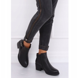Black Jodhpur boots tacones altos B0-232 Black negro 3