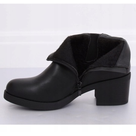 Black Jodhpur boots tacones altos B0-232 Black negro 4