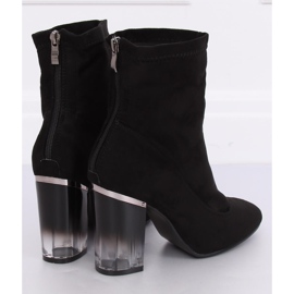Botas negras de tacón alto H8-93 Negro 3