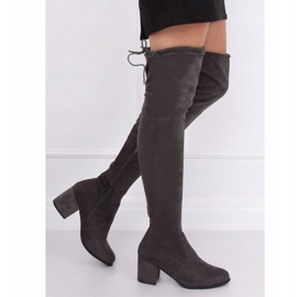 Botas por encima de la rodilla gris otoño C-7172 gris 2